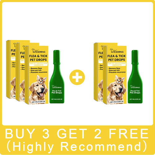 Cat Anti Flea Drops Flea Lice Remove Relieve Skin Itching External