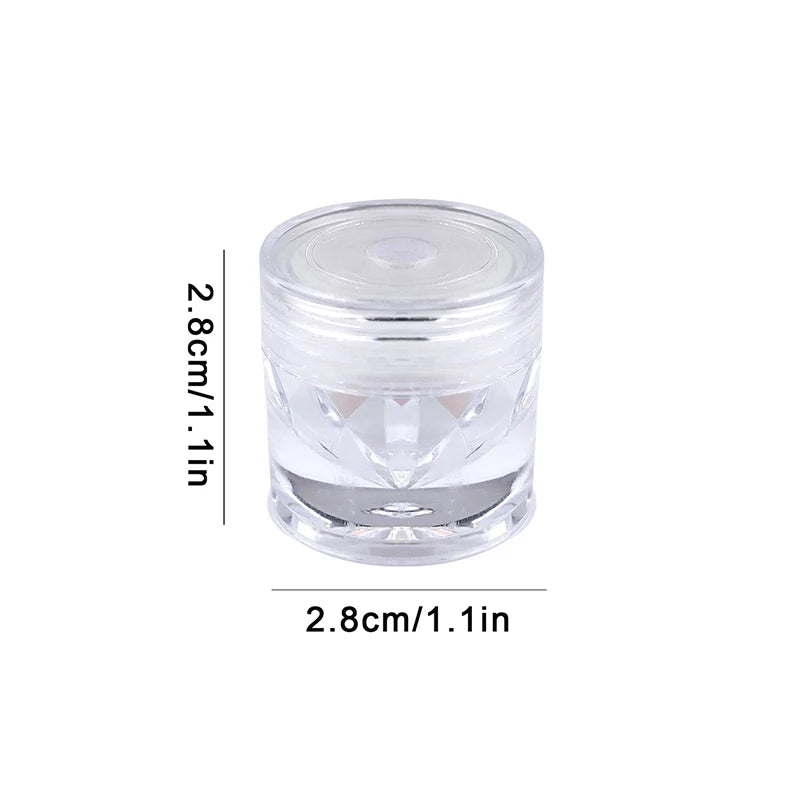 1Jar Plating Aurora Chrome Nail Powder Orange High-Gloss Moonlight