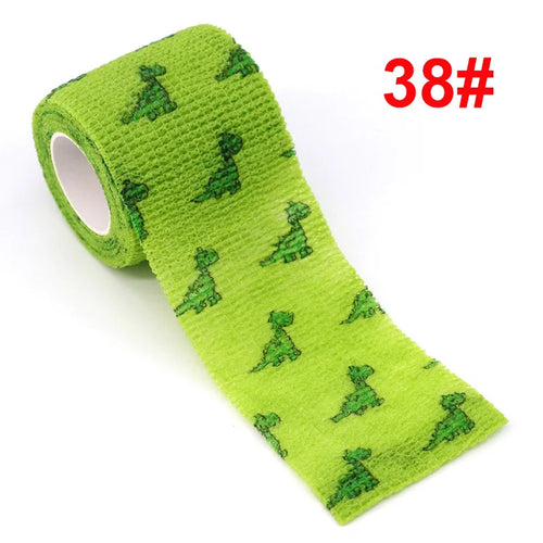 Animal Pattern Printed Self Adhesive Elastic Bandage 4.5m Sports Wrap