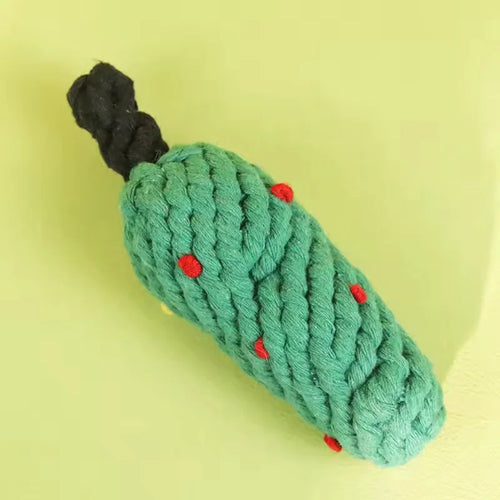 Pet Cotton Rope Slipper Knot Toy For Small Dogs Interactive Chew Toy