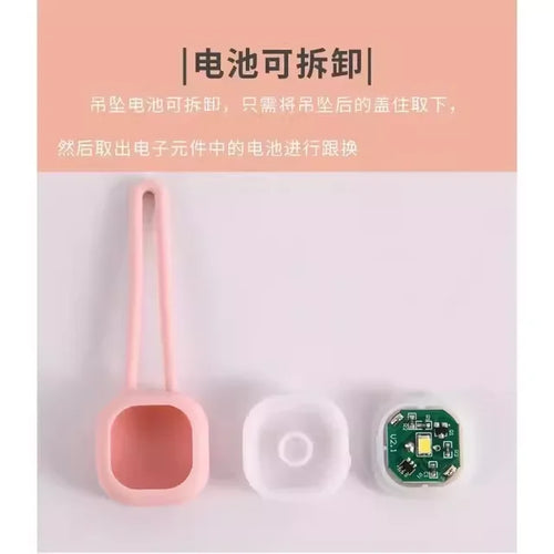 1pc Pet Luminous Pendant, Dog LED Walking Dog Night Silicone Hanging