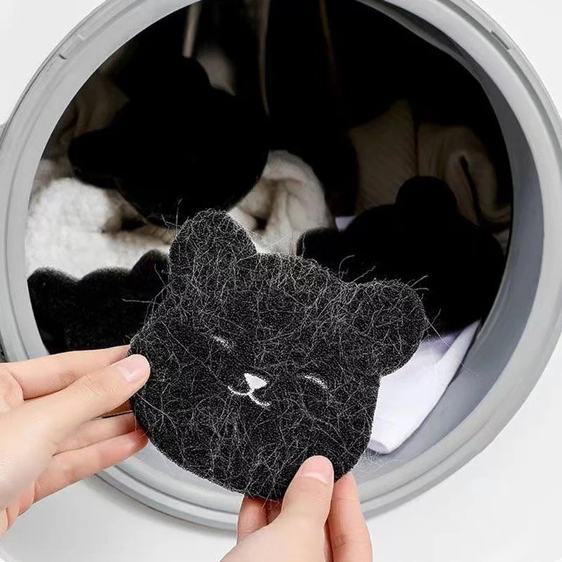 2 /4 Sets Of Household Pet Hair Remover, Machine Washed Bear Sticky