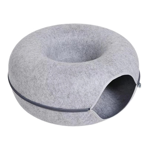 B-Tunnel Donut Cat Bed Interactive Tunnel Pet Felt Indoor Toys Cats