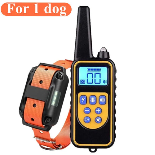 800m Digital Dog Training Collar Waterproof Rechargeable Remote