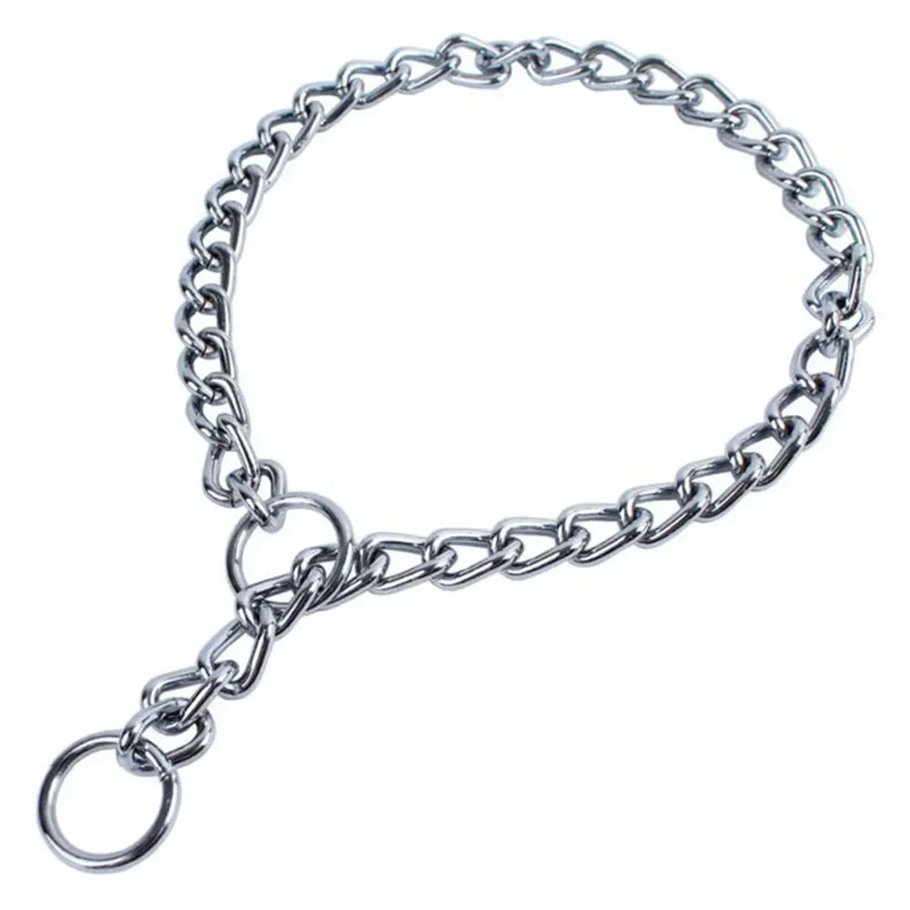 Pet P Snake Chain Collar Dog Choke Collar Stainless Steel for Dogs