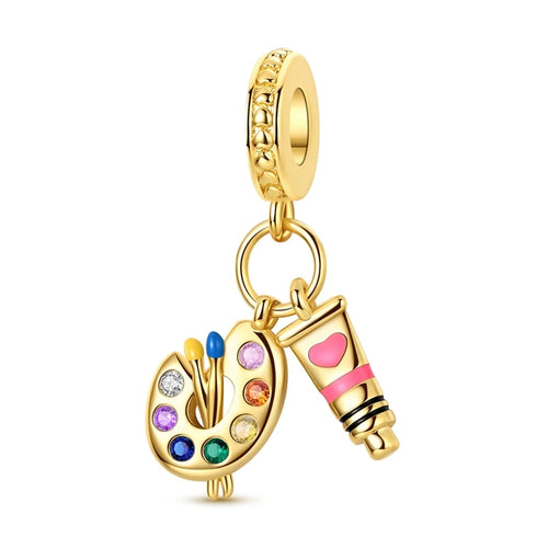 Hot 925 Sterling Silver Gold Charm Bead Pendant Cat Dog Pet Animal