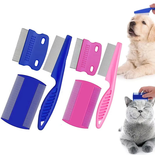 Flea Comb Cat Grooming Comb Set 3 Pcs/set Removes Mucus and Crust