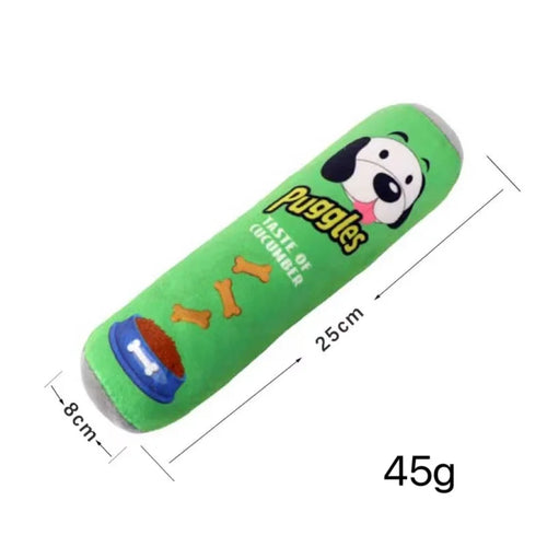 Plush Dog Toys Beer Bottle Shaped for Small & Large Dogs Bite