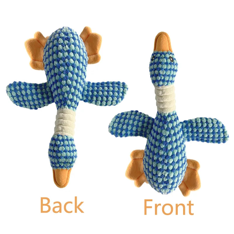 Funny Duck Cute Dog Plush Toys Pet Squeak Toy for Puppy  Sound Wild