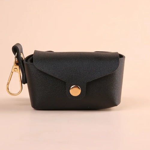 Portable Dog Poop Bag Organizer Stylish Pet Bag Holder Leather Pet