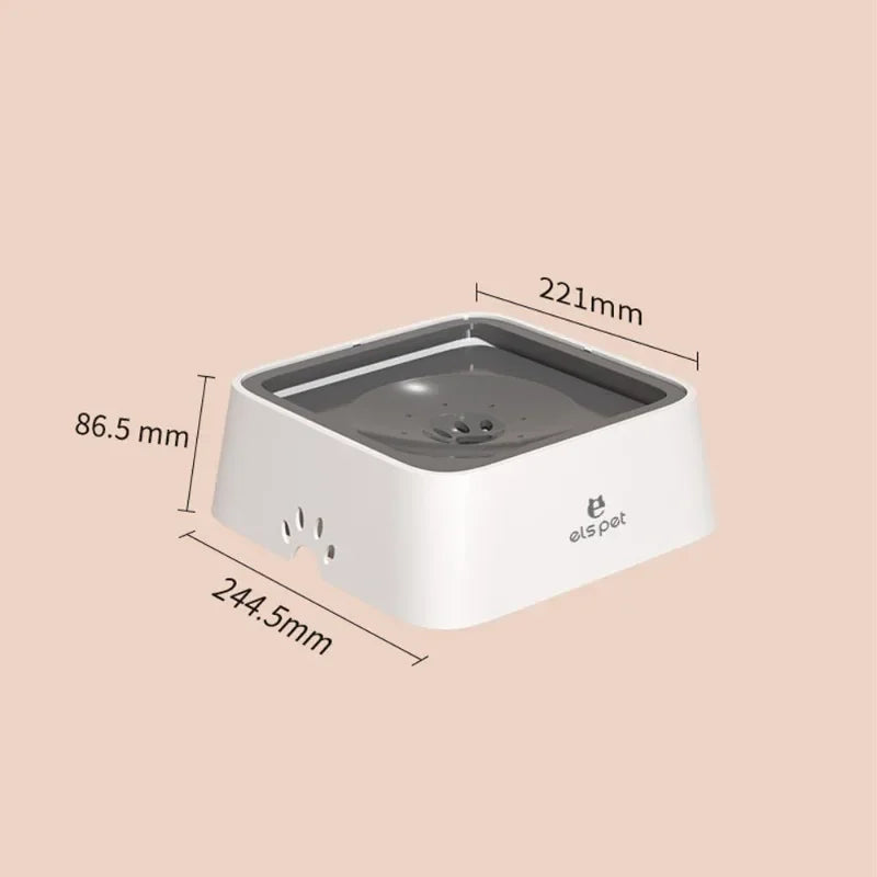 1PCS Dog Drinking Bowl Floating No Wet Mouth Cat Bowl Overflow Dog