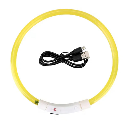 Led Usb Dog Collar Pet Dog Night Luminous Charge Collar Led Night