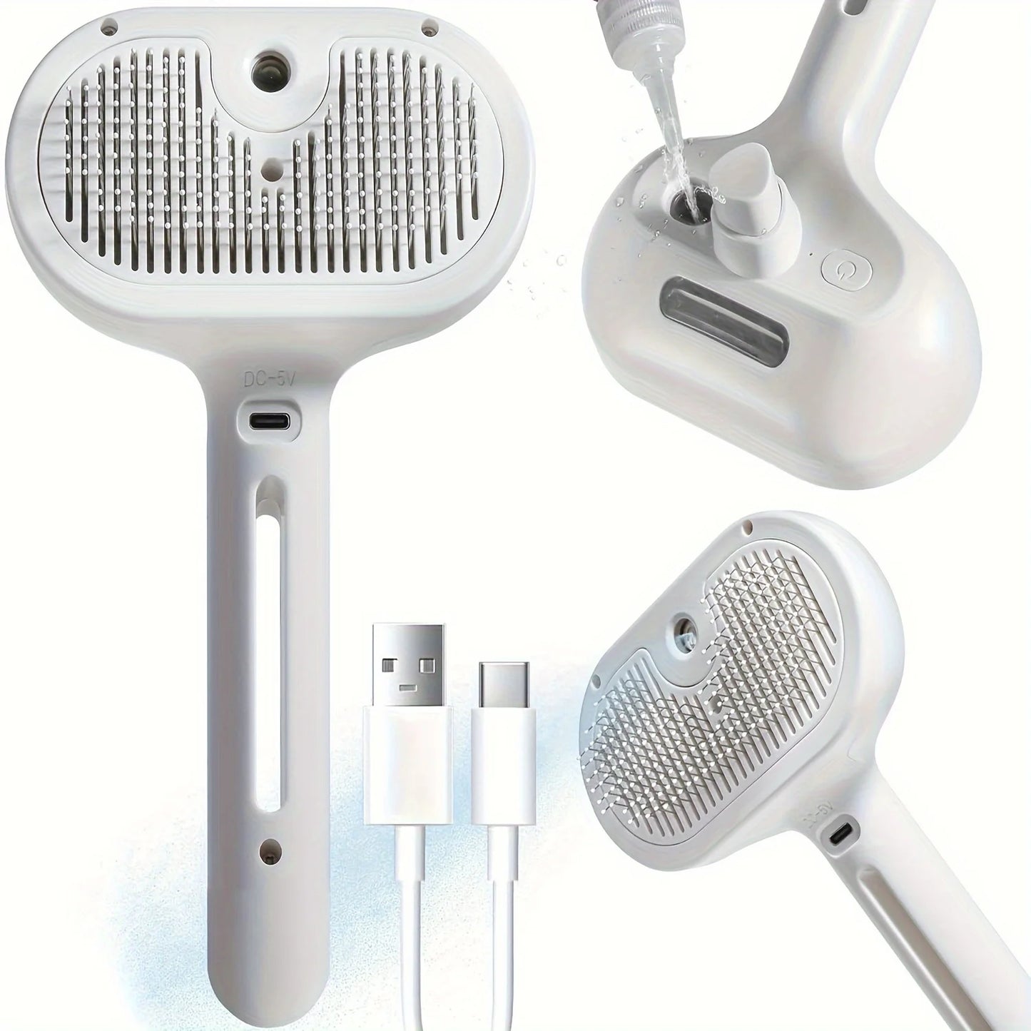Pet Spray Hair Comb Pet Hair Remover Cleaning Brush Cats Grooming Dog