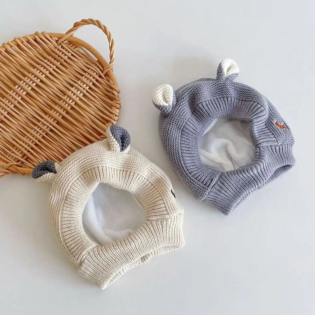New Quiet Dog Ear Muffs Noise Protection Pet Ears Covers Knitted Hat
