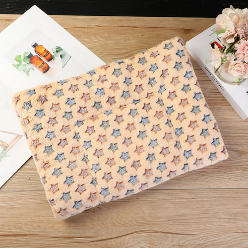 Flannel Pet Mat Dog Bed Cat Bed Thicken Sleeping Mat Dog Blanket Mat