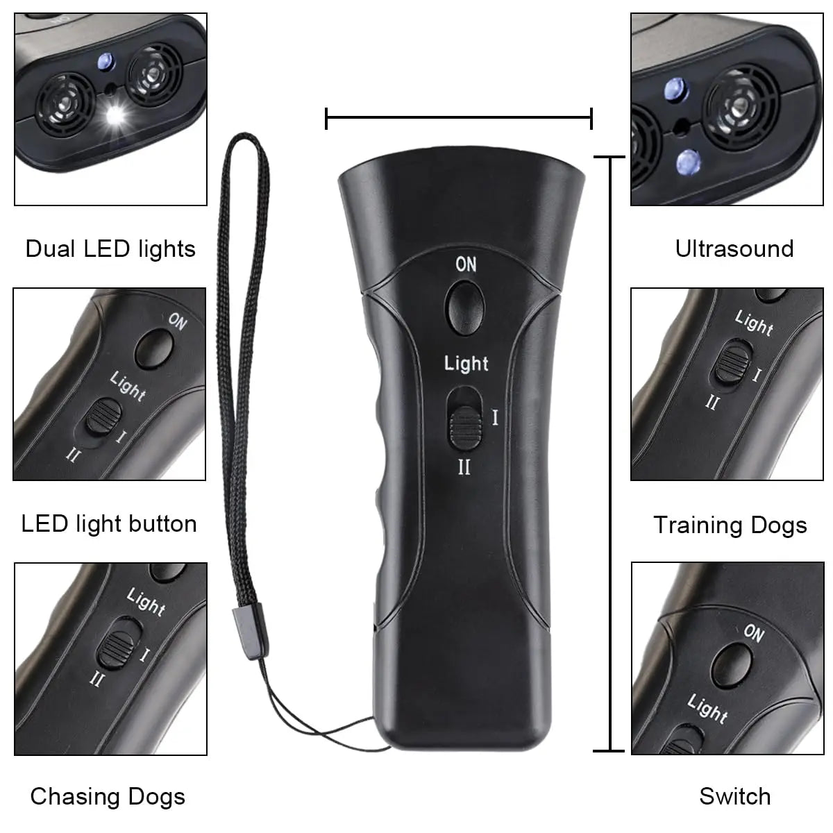 Pet Dog Repeller Anti Barking Stop Bark Training Device Trainer LED