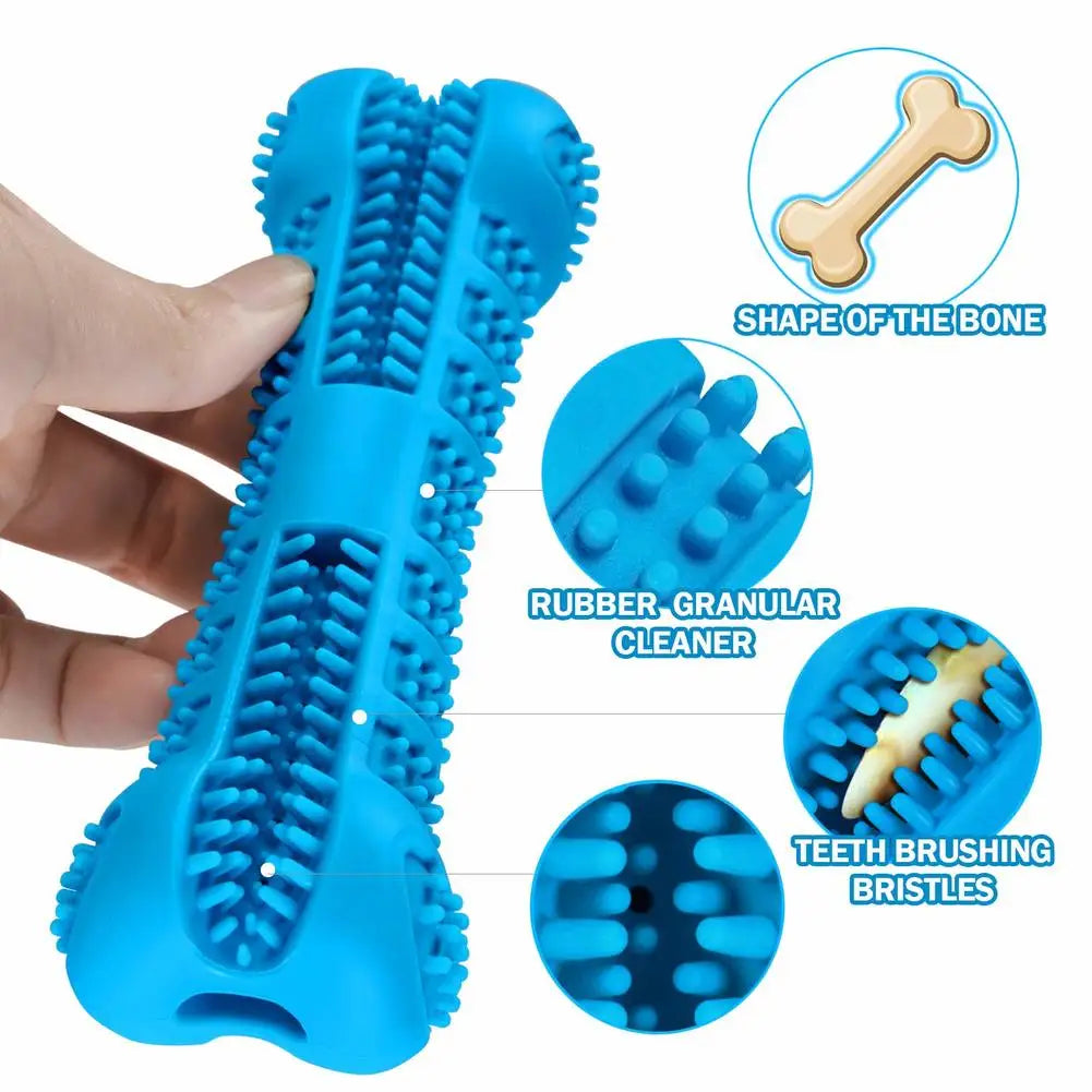 Soft Rubber Dog Toothbrushes Puppy Chew Toys Dog Brush Stick 360