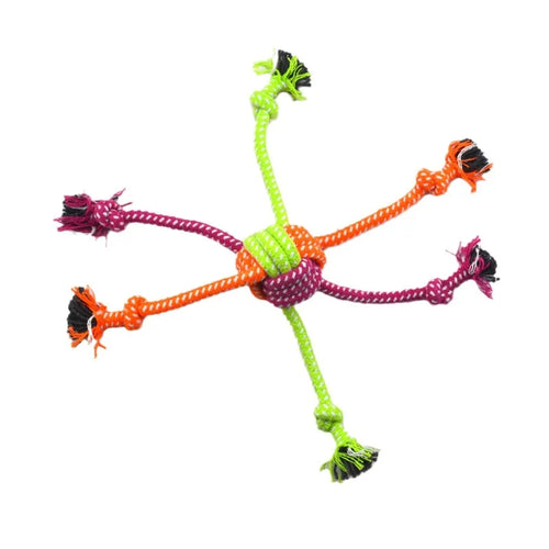 Durable Dog Rope Toy Teeth Cleaning Pet Interactive Chewing Dog Toy