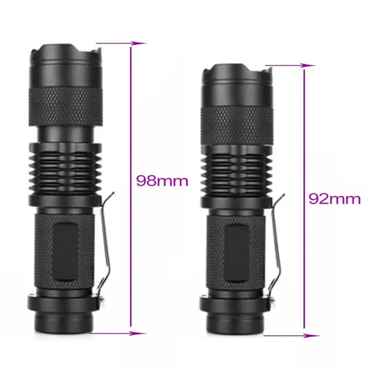 UV LED Portable Flashlight 395nm Black Light Wavelength Violet