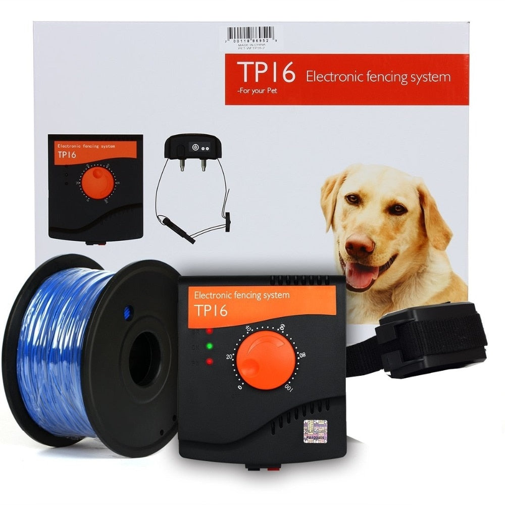 Tp16 Pet Dog Electric Fence System Rechargeable Waterproof Adjustable
