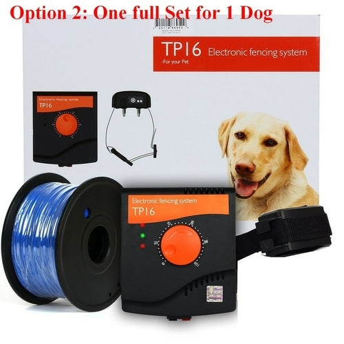 Tp16 Pet Dog Electric Fence System Rechargeable Waterproof Adjustable