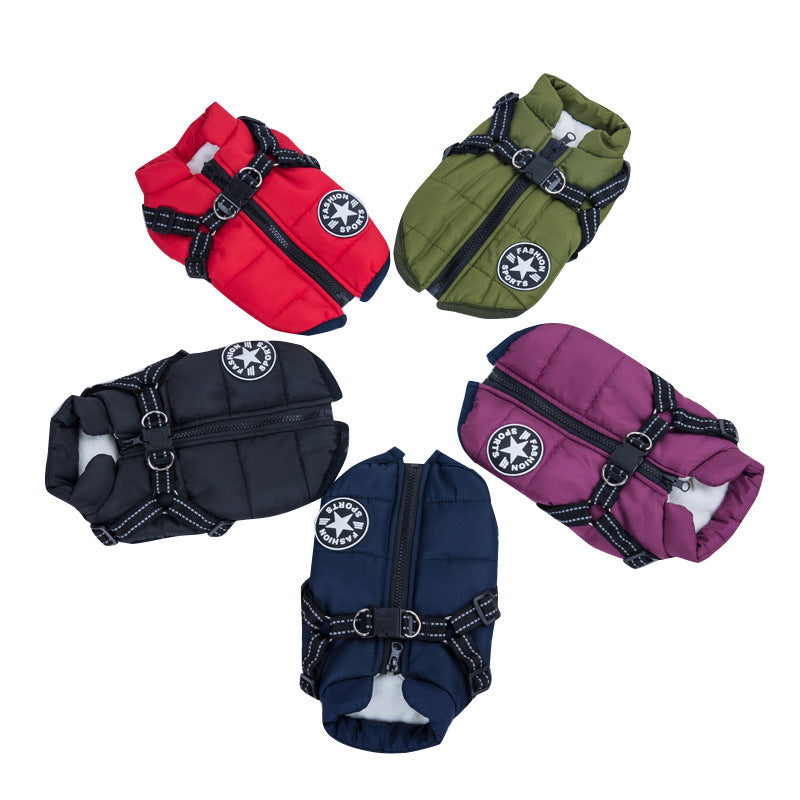 Vip Dog Clothes Jacket For Small Medium Large Dogs Winter Warm - Dog