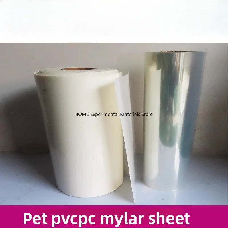 Transparent PET Mylar Sheet Polyester Film Plastic Sheet Insulating Sheet High Temp PC Mylar Flame Retardant Milky White Mylar