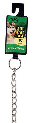 PDQ 12918 18 in. Choke Chain Dog Collar
