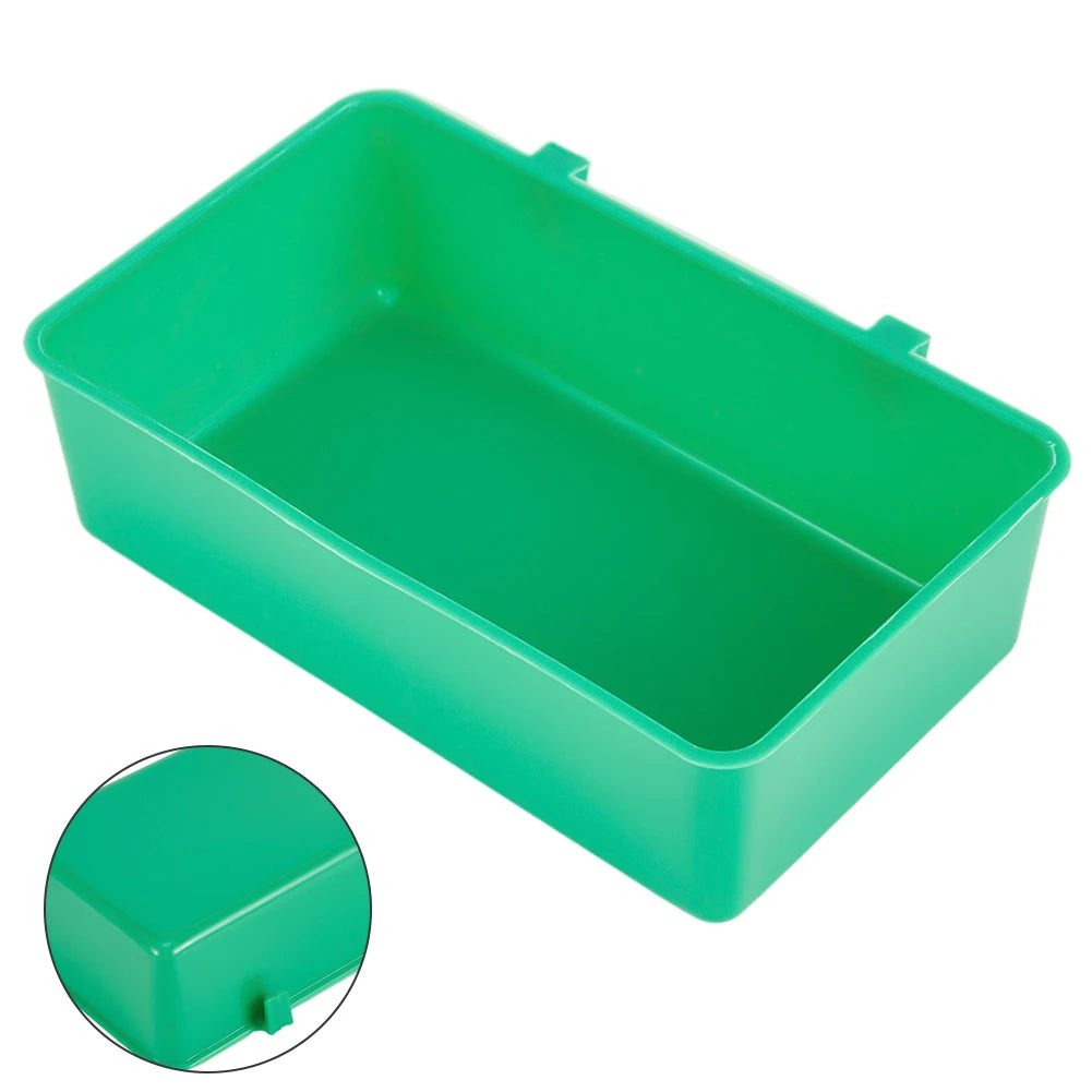 12cm*7.5cm*3.5cm Bird Bath Tub Pet Bird Bowl Hanging Animal Cage Standing Wash Shower Box Bird Cleaning Products Bird Supplies