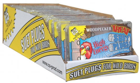C And S Products Co Inc P - Woodpecker Treat Suet Plugs 11 Ounce - CS1