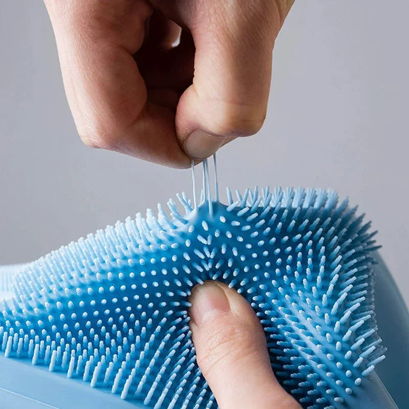 Ergonomic blue gloves combining kitchen duty and pet care. A heartfelt Mother’s Day surprise or year-round helper for every home