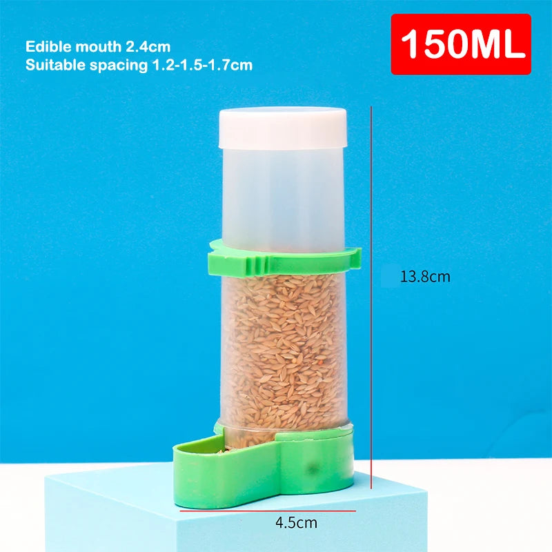 Bird Feeder Water Drinker Automatic Drinking Fountain Pet Parrot Cage Bottle Drinking Cup Bowls Pet Bird Supplies Dispenser