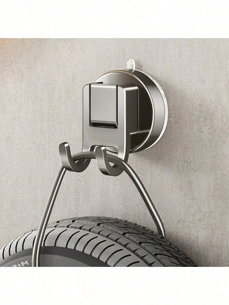 Corner Shower Caddy, 2 Hooks for Tiles & Glass. Space Saver, Clear, 12cm, Easy Install