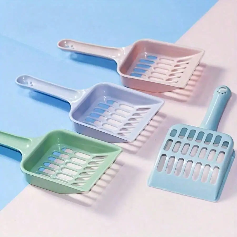 1pc Pet Poop Scooper, Plastic and Portable Cat Litter Scoop Cat Litter Shovel for Cat Litter Box, Pet Cleaning Supplies