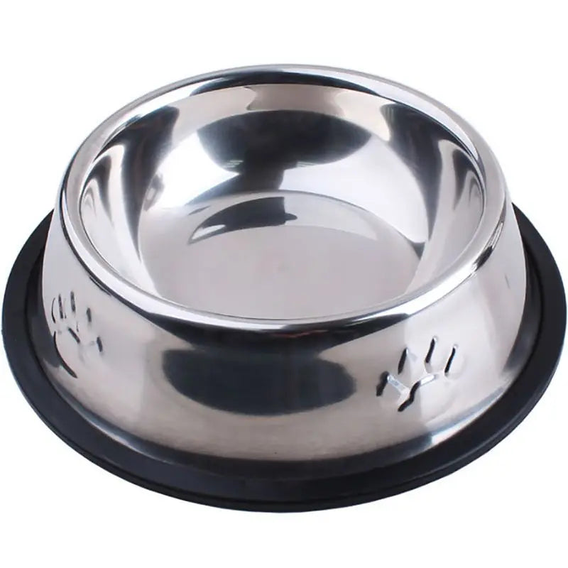 Paw Stainless Steel Pet Dog Bowl Feeder Skidproof Anti-ant Shape Cat Dog Bowls Food Accessories Pet Supplies 6 Sizes