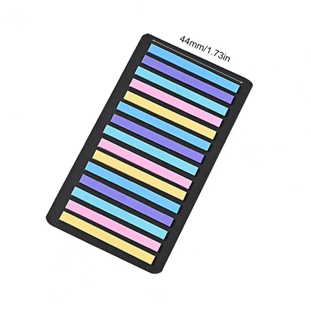 Page Marker Colorful Index Labels 300Pcs Neon Sticky Flags Translucent Repositionable Waterproof PET Tabs