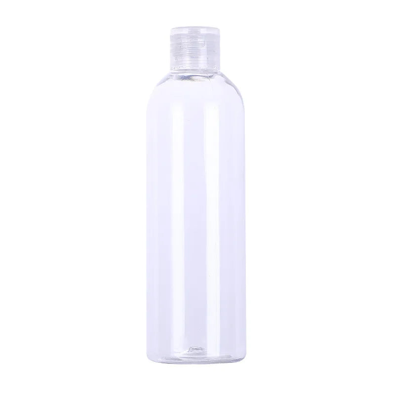 30m~150ml Transparent Butterfly Cap Dispenser Bottles Squeezable Pet Cosmetic Flip Cap Small Bottles