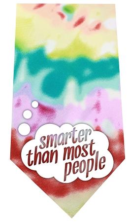 Smarter than Most People Screen Print Bandana, Tie Dye