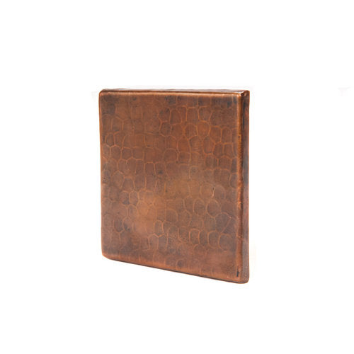 Premier Copper Products T2DBH 2 in. x 2 in. Hammered Copper Tile